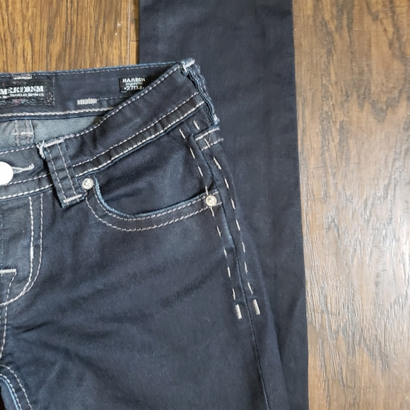 MEK Jeans men 27-34 Harbin cigarette Jeans dark blue skinny jeans Tab Stitched - Picture 6 of 12